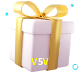 Receba seus bônus de boas-vindas no V5V
